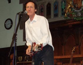 john-otway-pic-nick-daws John Otway on stage at the Lichfield Guildhall. Pic: Nick Daws