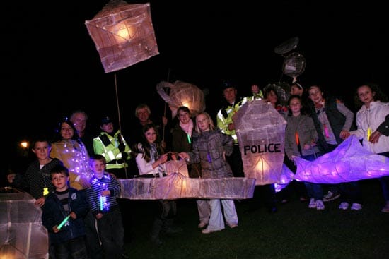 lantern-procession-2009 People taking part in the 2009 lantern procession in Lichfield
