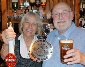 Ken and Doreen Gardner with the award