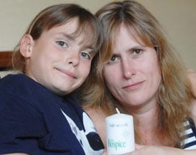 Rosie Fox with her mum Jean