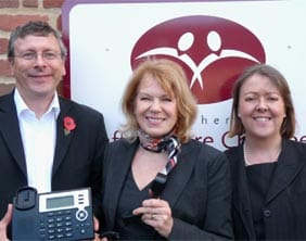 sscci SSCCI’s Marilyn Castree (middle) with Cloud Net’s David Hill and Katy Draper