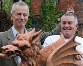 Professor Roland Rotherham and Master Chef Simon Smith