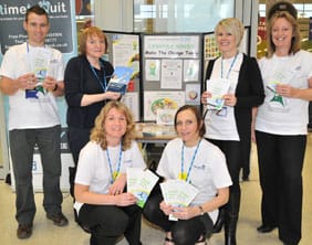 lifestyleteam Neil Redpath, Maureen Shaw, Jane Reilly, Jade O'Sullivan, Pauline Evans and Karen Bevan from South Staffordshire PCT's Lifestyle Team