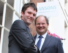Neil Faunch & Simon James of Ansons Solicitors Neil Faunch and Simon James