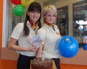 Maria Mora, Travel Consultant and Rachel Banton, Travel Money Advisor from Midlands Co-operative Travel at Boley Park