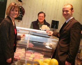 Caroline Cattle, John Barnes and James Hinton