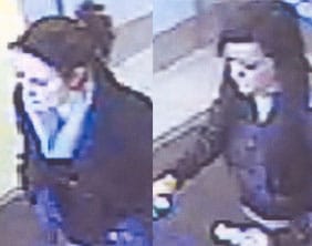 CCTV images of the two women police want to speak to