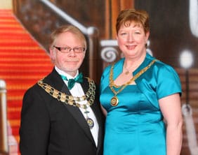 Cllr Joseph Powell and his wife Jean