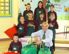 fabricantschool Michael Fabricant with Elllis Dennant, Katie Nye, Lewis Harvey, Jessica Davies, Joe Hackitt, Chloe Knox, Maisie Rowe and Owen Smith