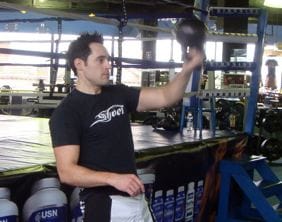 Gary Mason in Training at the UTC Gary Mason in training