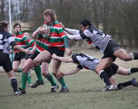 Graham Shelley comes under pressure. Pic: Joanne Gough