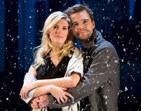 Rupert Hill with When Harry Met Sally co-star Sarah Jayne Dunn