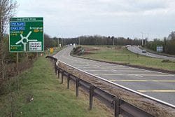 The A38 at Bassetts Pole. Pic: Adrian Bailey