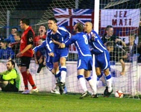 duncanhorler Duncan Horler scores for Chasetown. Pic: Dave Birt
