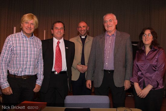 Michael Fabricant, Steve Hyden, Canon Pete Wilcox, Ian Jackson, Karen Maunder. Pic: Nick Brickett