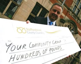 County Councillor Ben Adams launches the Staffordshire Local Community Fund