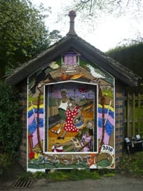 The decorated main well at Newborough