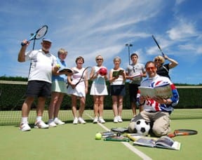 nickgillingham Nick Gillingham with members of Lichfield Friary Tennis Club