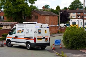 meadway Police cordon off Meadway Street. Pic: John Harris