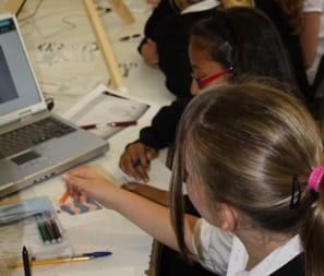 erasmus darwin animation 1(2) Students taking part in an animation workshop.