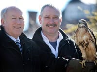 Cllr Mike Lawrence with Graham Rees