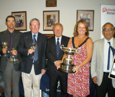 The Three Spires team receive their trophy