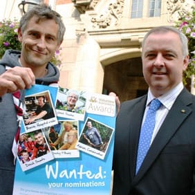 Volunteer Dave Walters and Cllr Ben Adams