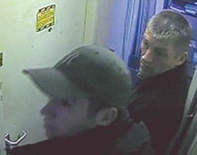 The two men caught on CCTV