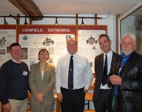 Some of the Head Vergers with Sarah King (Association of English Cathedrals) and Chris Craddock