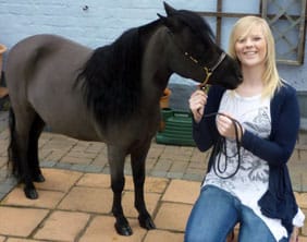 Black Jack with owner Claudia Foulkes