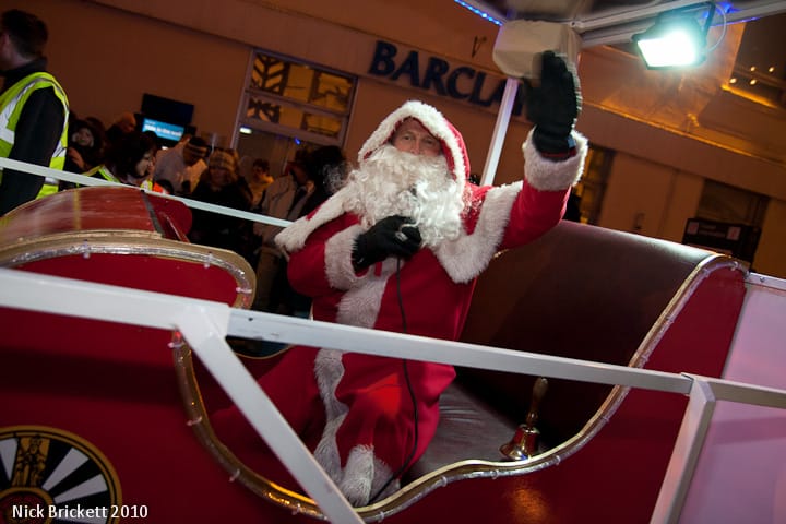 Santa on his Lichfield Round Table sleigh