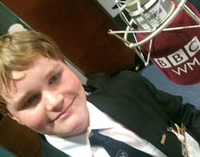 Tom Allsopp in the BBC WM studios