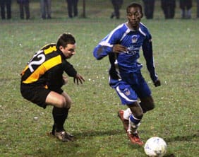 Chasetown's Ramone Stephens escapes his marker. Pic: Dave Birt