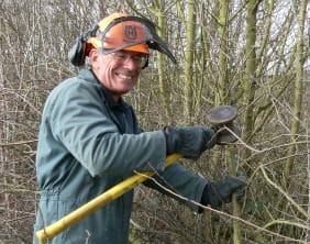 Richard Hughes of Burton Conservation Volunteers Richard Hughes from Burton Conservation Volunteers