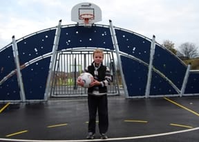 Lewis Duval in the new Sainte Foy Avenue recreation area