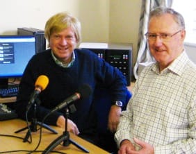 John May shows Michael Fabricant MP the Lichfield Talking News setup