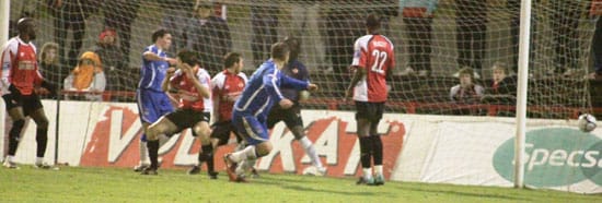 gary-birch-1-1 Gary Birch equalises for Chasetown against Kettering Town. Pic: Dave Birt