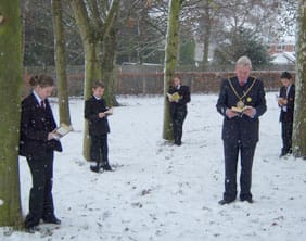 Mayor Christopher Spruce joins Nether Stowe students to enjoy a good book
