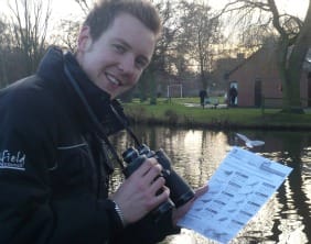 Rob Taylor Rob Taylor gets ready for the bird count in Lichfield