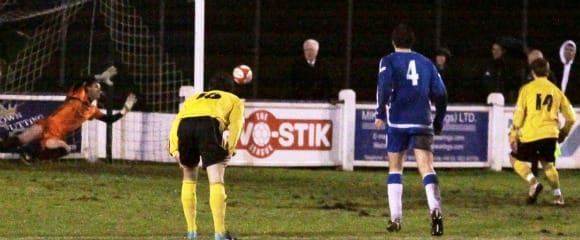 ryan price penalty save Chasetown FC goalkeeper Ryan Price saves a penalty late on. Pic: Dave Birt