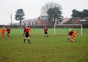 Action from Hammerwich Athletic v Paradise Lounge