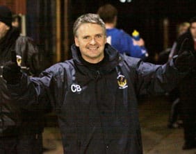 Charlie Blakemore celebrates another historic cup night. Pic: Dave Birt