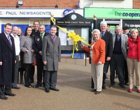 alrewas-shops-forecourt-makeover-2 The ribbon is cut in Alrewas