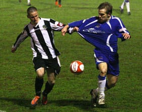 can-i-have-your-shirt-john-branch-trys-to-shake-off-his-marker John Branch has his shirt tugged. Pic: Dave Birt