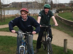 Chasewater rangers Ellen Williams and Andy Chatwin