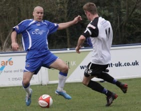 Gary Hay goes in for a challenge. Pic: Dave Birt