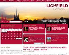 The new Lichfield Cathedral website