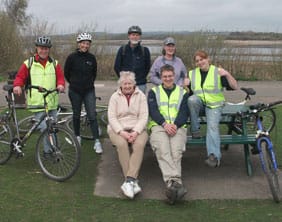 bike-ride-2011-v1 Brian Buckley, Lesley Knowles, Keith Bosustow, Ros Bosustow, Ellen Williams, Vanda Brimble and James Myers