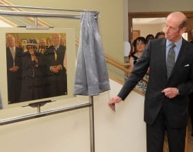 DukeofKentStGilesHospice The Duke of Kent unveils a plaque at the Compassus Centre