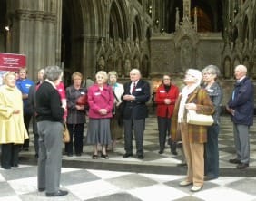 Tour operators visiting Lichfield Cathedral